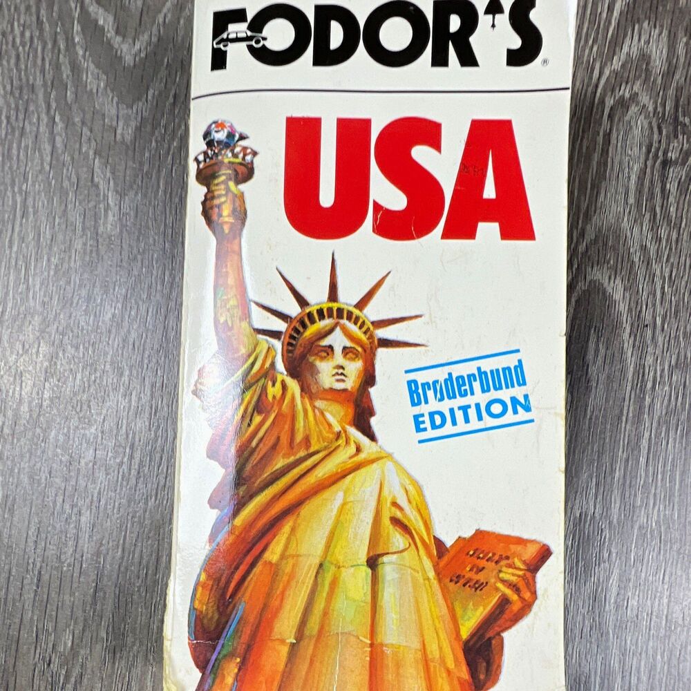 Fodor's USA United States Travel Guide Paperback Broderbund Edition 1985 English